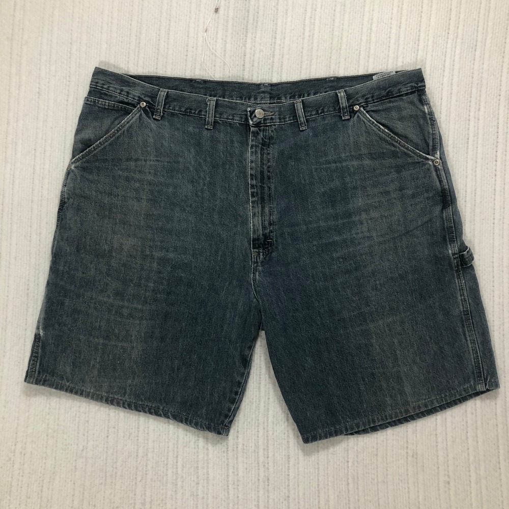 Wrangler Authentic Issue Mens Carpenter Denim Shorts Blue Dark Wash 44 94LSWQW